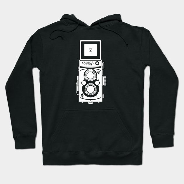 Yashica Mat 124G White Hoodie by miguelangelus